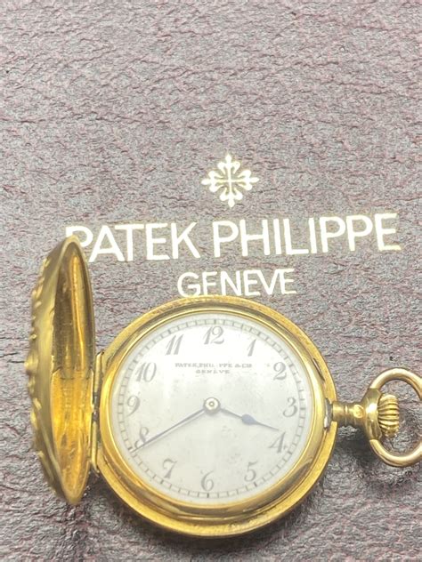 montre gousset ancienne en or patek philippe|Patek Philippe. Une montre à gousset pleine chasse en or.